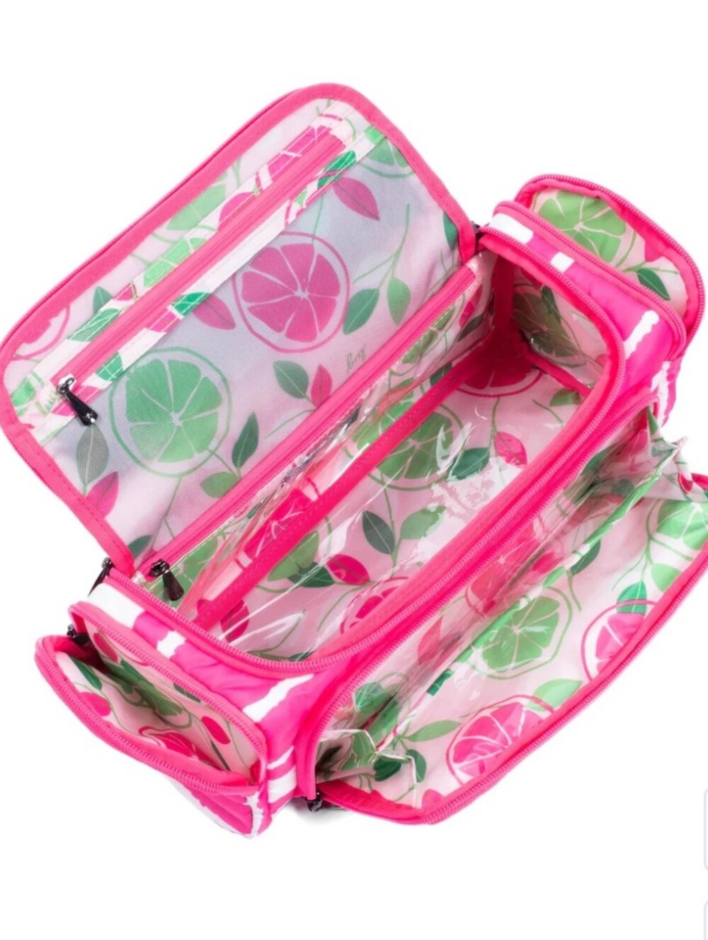 $65 Retail Lug Trolley In Magenta Stripe Sold Out & Popular Color VHTF